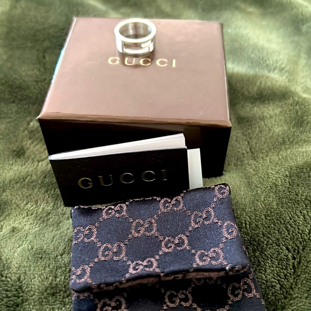 Gucci G Logo Sterling Silver Ring sz 7 🩶🩶🩶🩶